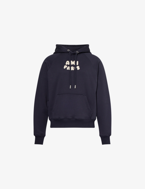 Kangaroo-Pocket Relaxed-Fit Cotton-Jersey Hoody