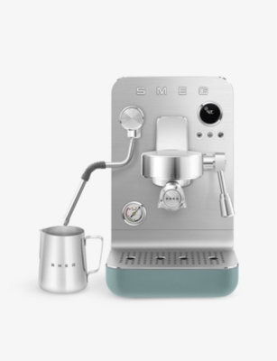 Smeg Emc02 Mini Pro Stainless Steel Espresso Machine Emerald Green In Emerald Green