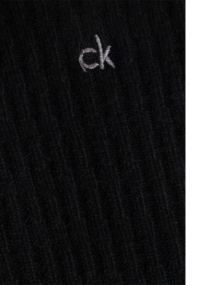 CALVIN KLEIN: Logo-Embroidered Crew-Length Stretch-Wool Socks