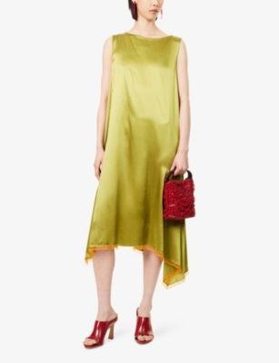 DRIES VAN NOTEN: Lace Sleeveless Stretch-Silk Midi Dress