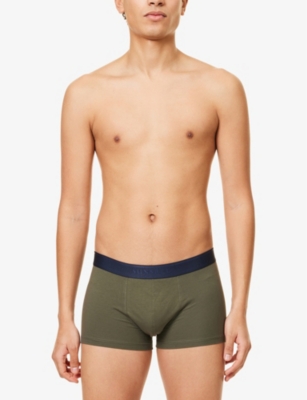 SUNSPEL: Branded-Waistband Stretch-Cotton Boxer Trunks