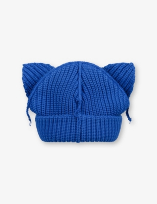 CHARLES JEFFREY LOVERBOY: Chunky Ear Logo-Patch Knitted Beanie