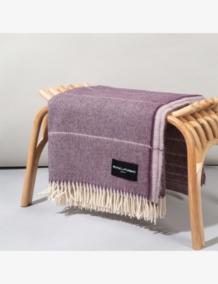 Wonderland Striped Alpaca and Wool-Blend Throw 200cm x 145cm