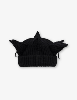 CHARLES JEFFREY LOVERBOY: Berserker Logo-Patch Knitted Beanie