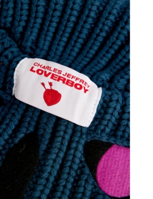 CHARLES JEFFREY LOVERBOY: P.e.k.k.a. Ear-Embellished Cotton Beanie