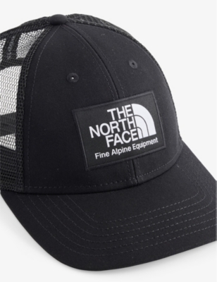 Shop The North Face Mens Black Mudder Trucker Woven Baseball Cap