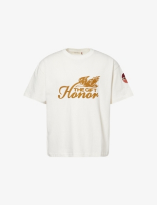 HONOR THE GIFT: Brand-Embroidered Short-Sleeve Cotton T-Shirt