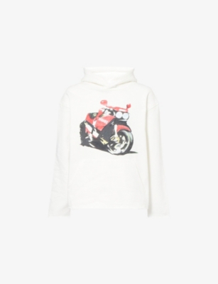 Speedbike Graphic-Print Cotton Hoody
