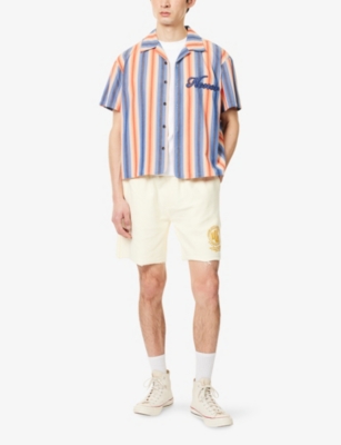 HONOR THE GIFT: Auto Camp-Collar Striped Cotton-Poplin Shirt