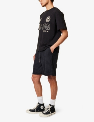 HONOR THE GIFT: Textured-Knit Relaxed-Fit Woven Shorts