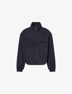 HONOR THE GIFT: Logo-Embroidered Textured Knitted Sweatshirt