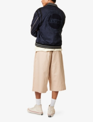 HONOR THE GIFT: Oil Head Logo-Embossed Woven Varsity Jacket