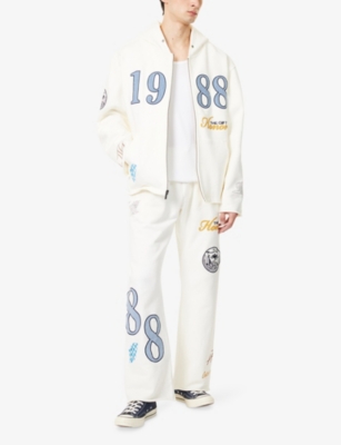 HONOR THE GIFT: 1988 Embellished Cotton-Jersey Hoody
