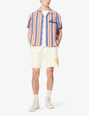 HONOR THE GIFT: Race Herringbone Drawstring Cotton-Jersey Shorts