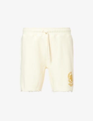 HONOR THE GIFT: Race Herringbone Drawstring Cotton-Jersey Shorts