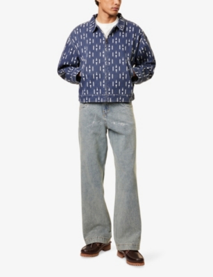 HONOR THE GIFT: Graphic-Print Boxy-Fit -Cotton Jacket
