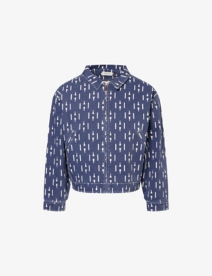 HONOR THE GIFT: Graphic-Print Boxy-Fit -Cotton Jacket