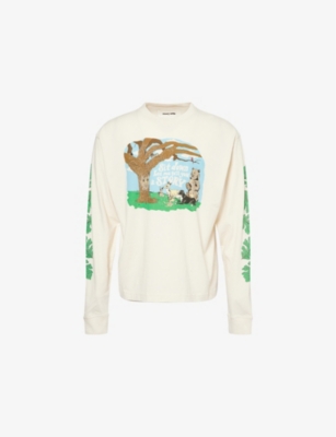 STORY MFG: Grateful Long-Sleeves Cotton-Jersey T-Shirt