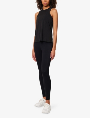 Lululemon Womens Black Training Flared Stretch-woven Top