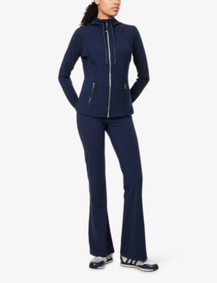 Lululemon Womens Groove Nulu Flared Stretch-woven Trousers True Navy