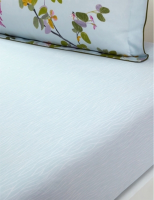 Yves Delorme Luciole Double Fitted Organic-cotton Sheet Multicoloured In Multicoloured