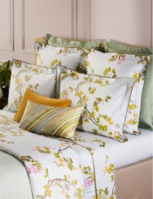 Yves Delorme Luciole Double Fitted Organic-cotton Sheet Multicoloured In Multicoloured