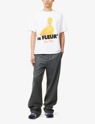 GOLF LE FLEUR: Duck-Print Short-Sleeve Cotton-Jersey T-shirt
