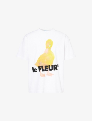 GOLF LE FLEUR: Duck-Print Short-Sleeve Cotton-Jersey T-shirt