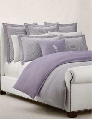 Polo Ralph Lauren Oxford Logo-embroidered Cotton Pillowcase 50cm X 75cm Chalet In Chalet