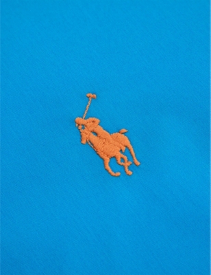 Polo Ralph Lauren Polo Player Cotton Single Duvet Cover In Coveblu