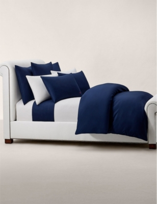 RALPH LAUREN HOME: Polo Player Cotton Fitted Sheet