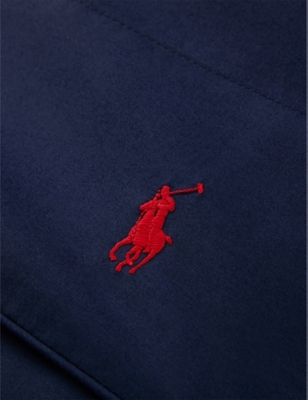 Polo Ralph Lauren Newport Polo Player Double Cotton Flat Sheet In Newport