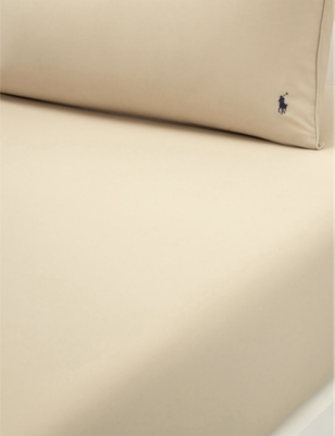 RALPH LAUREN HOME: Player Cotton Fitted Sheet