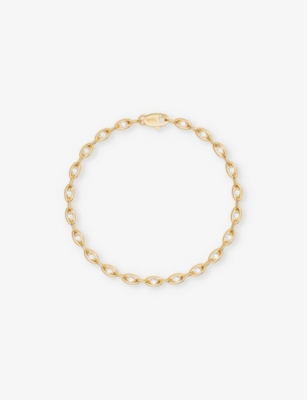 APM MONACO: Hiver Adjustable 18ct Yellow Gold-Plated Metal And Cubic Zirconia Chain Bracelet