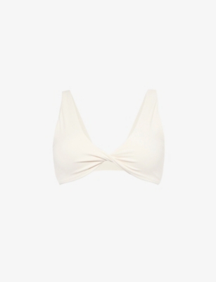 WE ARE TALA: Dayflex Twist-Front Stretch-Woven Sports Bra