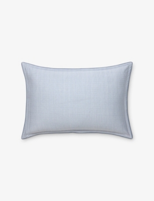 BOSS: Contre-Jour Stripe-Print Standard Cotton Oxford Pillowcase 50cm x 75cm