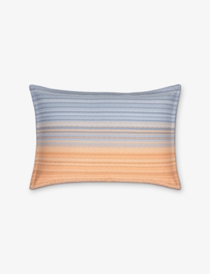 BOSS: Contre-Jour Stripe-Print Standard Cotton Oxford Pillowcase 50cm x 75cm