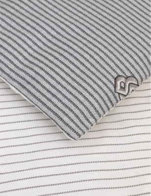 BOSS: Double B-Print Cotton Duvet Cover