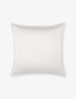 BOSS: Double B Striped Cotton-Sateen Oxford Pillowcase 65cm x 65cm