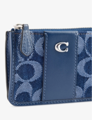 COACH: Essential Signature Denim ID Card Case