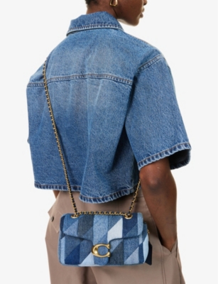 COACH: Tabby Quilted Denim Cross-Body Bag