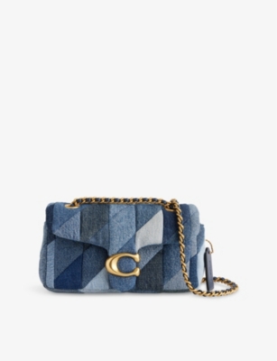 COACH: Tabby Quilted Denim Cross-Body Bag