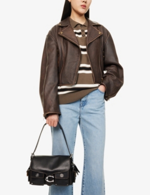 COACH: Cargo Turnlock Tabby Leather Shoulder Bag