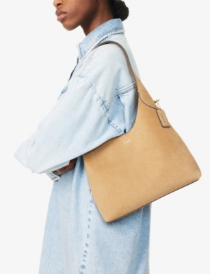 COACH: Brooklyn 28 Suede Shoulder Bag