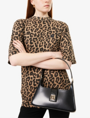 ANINE BING: Lou Leather Shoulder Bag