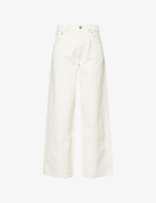 ANINE BING: Manon Wide-Leg Mid-Rise Denim Jeans