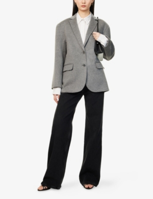 ANINE BING: Hugh Wide-Leg High-Rise Jeans