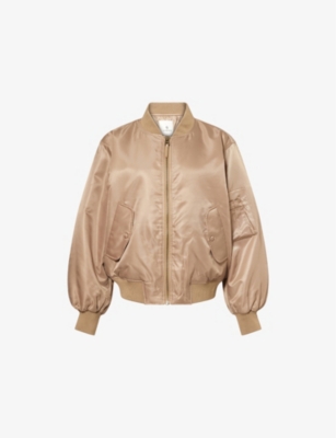 ANINE BING: Leon Relaxed Shell Bomber Jacket