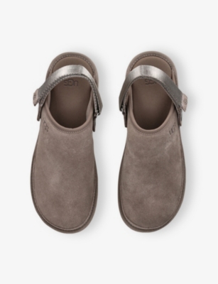 UGG: Goldencoast Heel-Strap Suede Clogs
