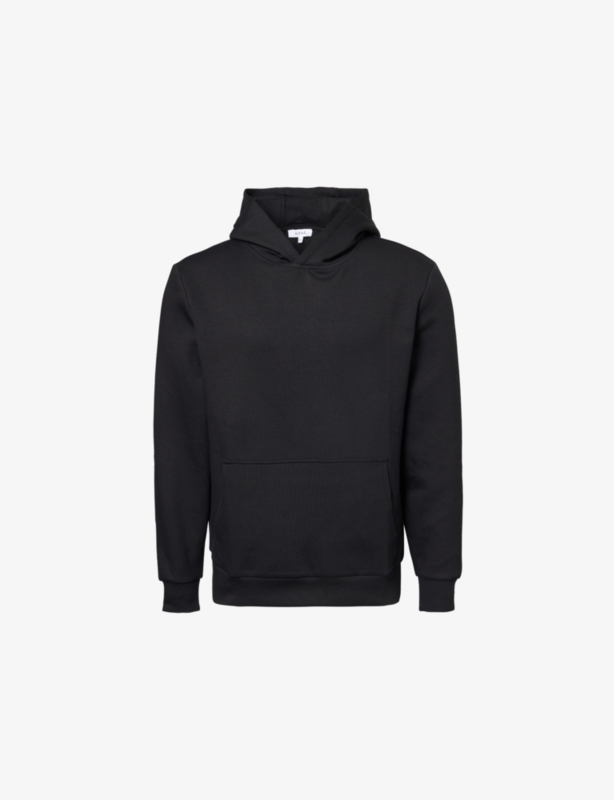 Kangaroo-Pocket Relaxed-Fit Stretch-Jersey Hoody